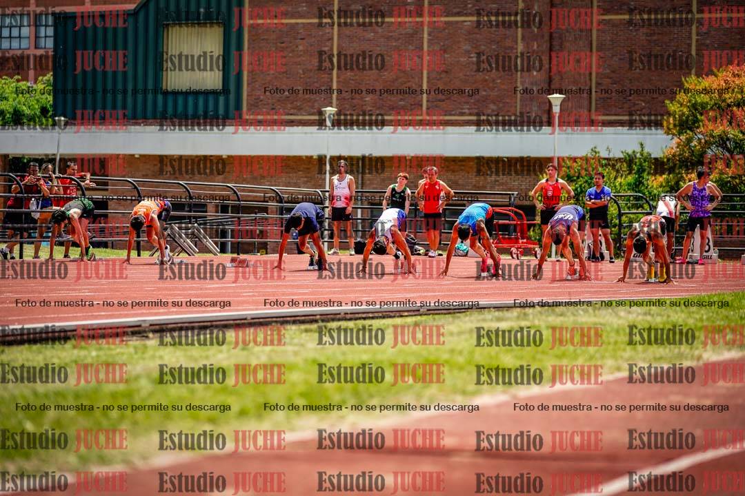 Fotos de los 100 m llanos de varones