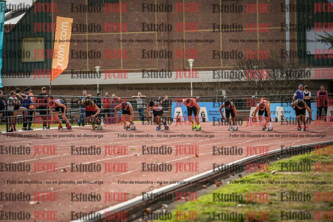 Fotos de los 100 m llanos de varones - decatlón 1