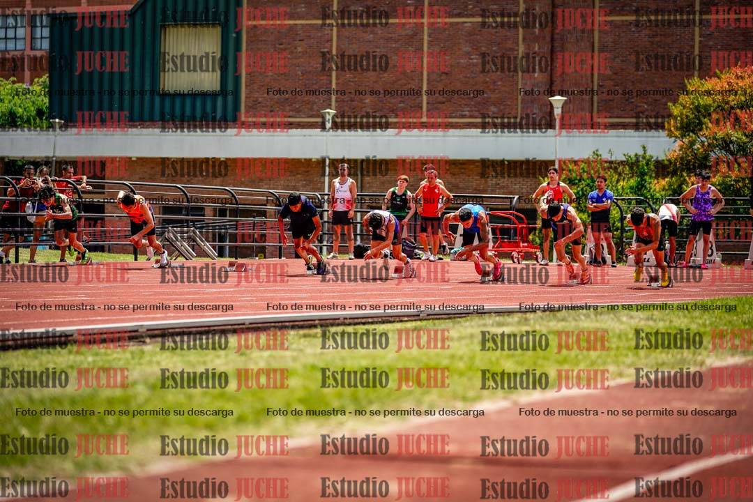Fotos de los 100 m llanos de varones