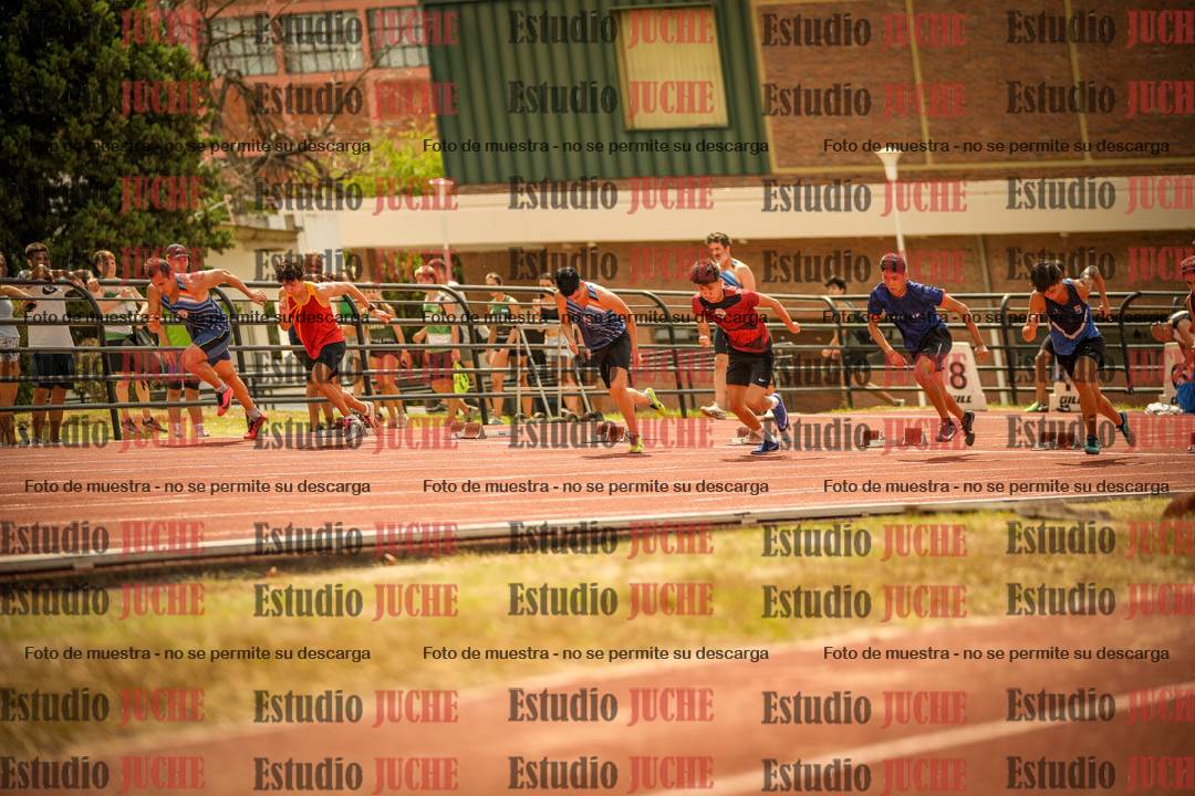 Fotos de los 100 m llanos de varones