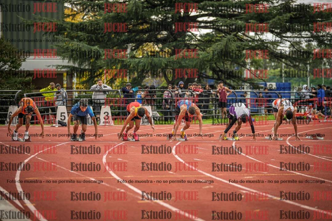 Fotos de los 100 m llanos de varones