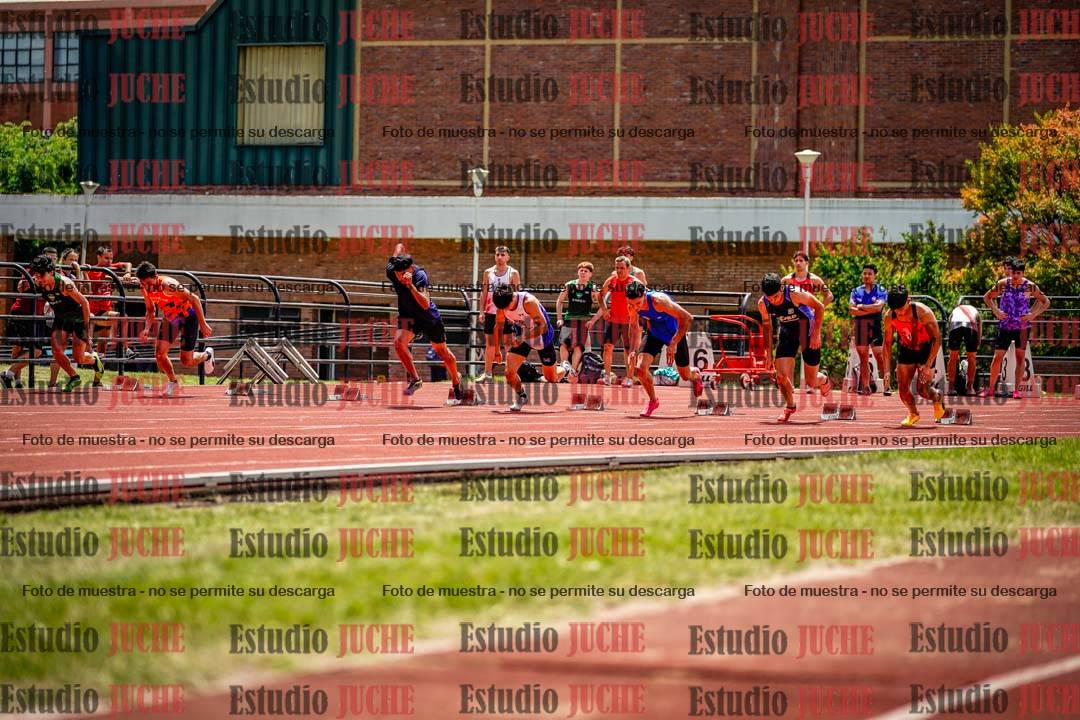 Fotos de los 100 m llanos de varones