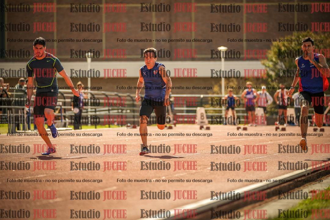 Fotos de los 100 m llanos de varones