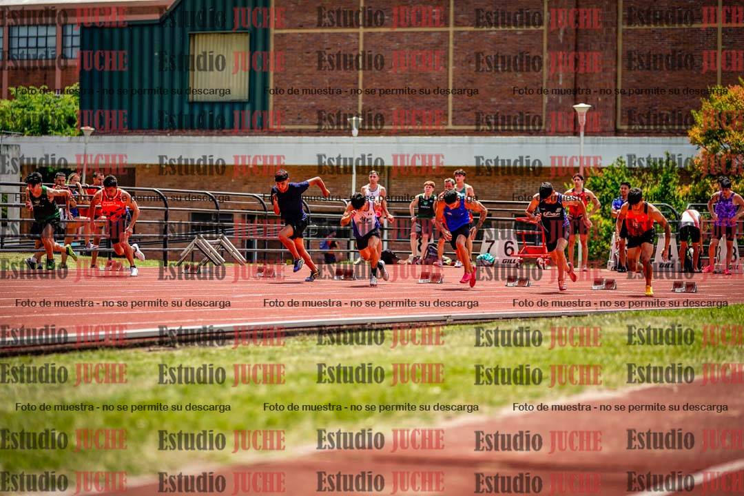 Fotos de los 100 m llanos de varones