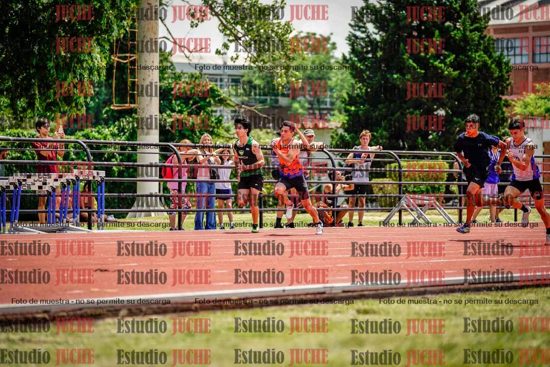 Fotos de los 100 m llanos de varones