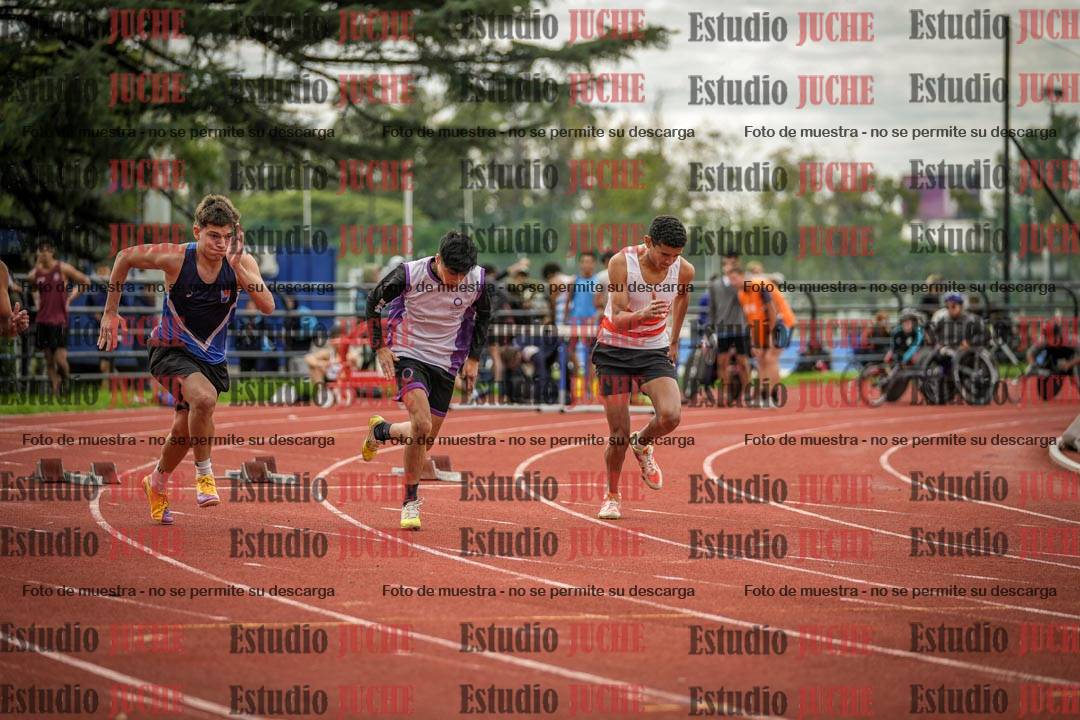 Fotos de los 100 m llanos de varones