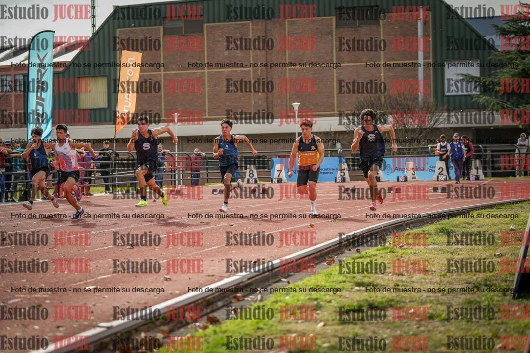 Fotos de los 100 m llanos de varones - decatlón 1