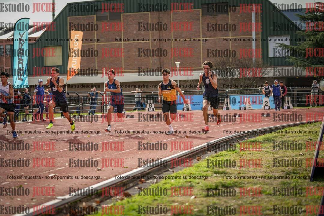 Fotos de los 100 m llanos de varones - decatlón 1