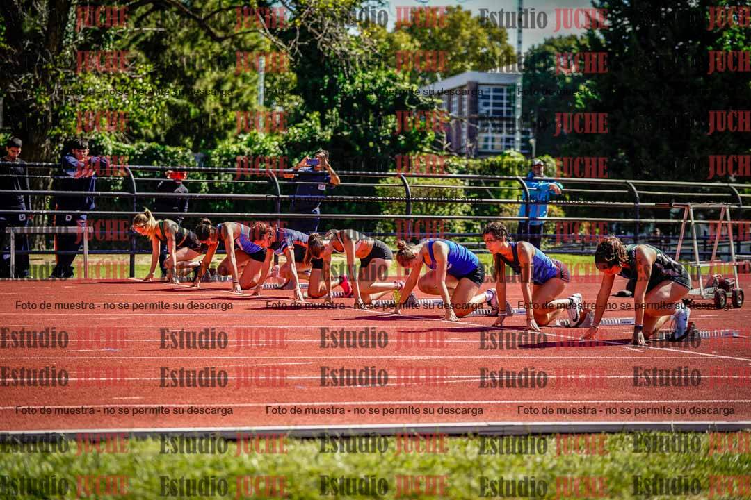 Fotos de los 100 m con vallas de mujeres