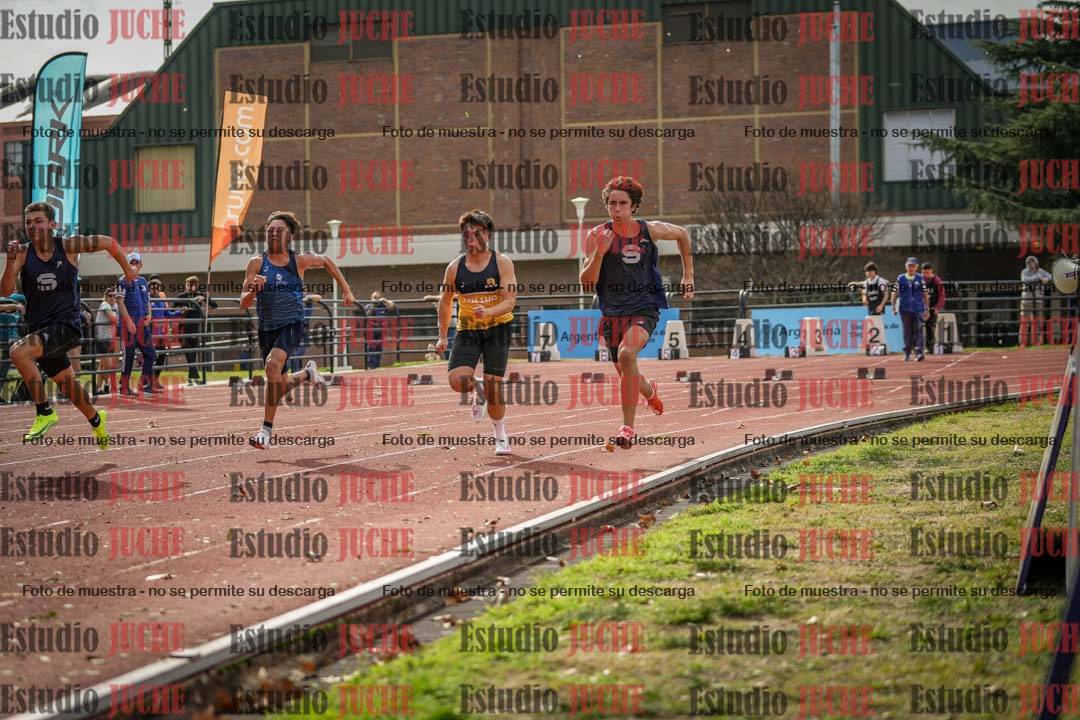 Fotos de los 100 m llanos de varones - decatlón 1