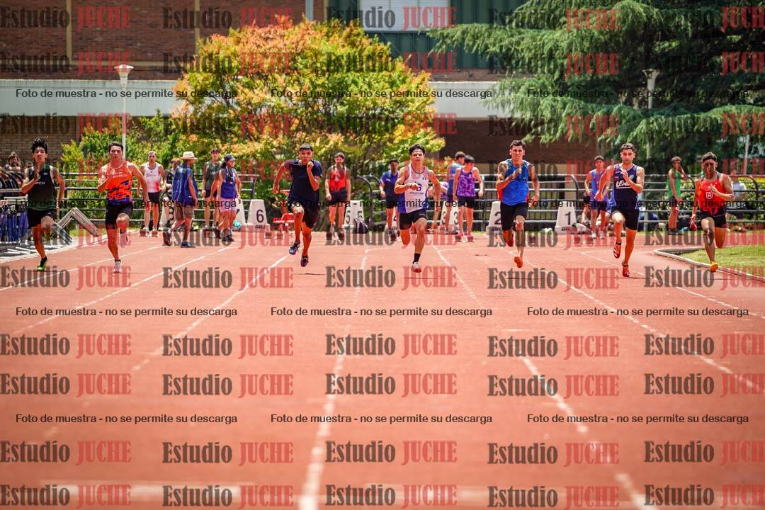 Fotos de los 100 m llanos de varones