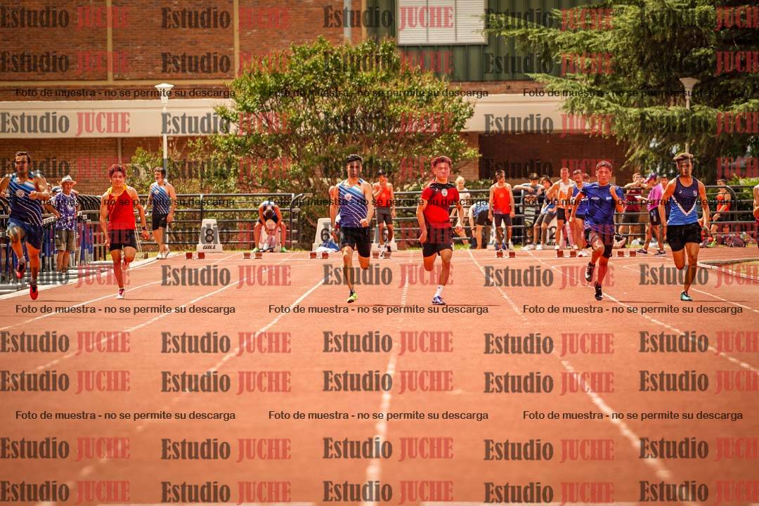 Fotos de los 100 m llanos de varones