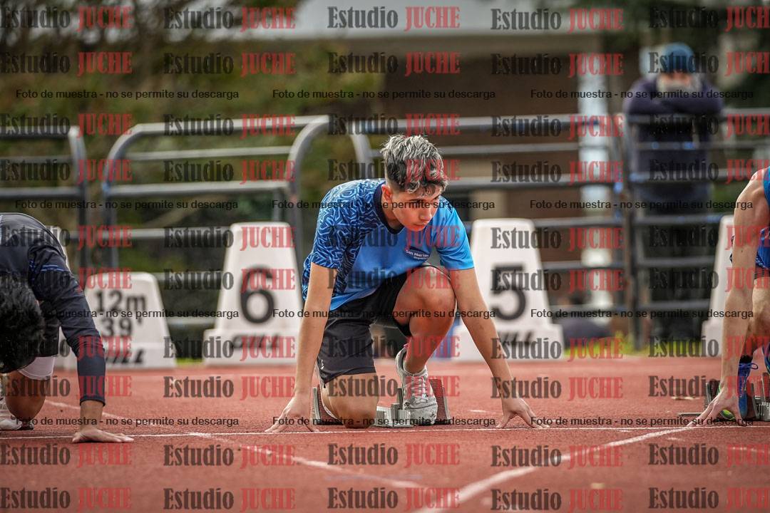 Fotos de los 100 m llanos de varones
