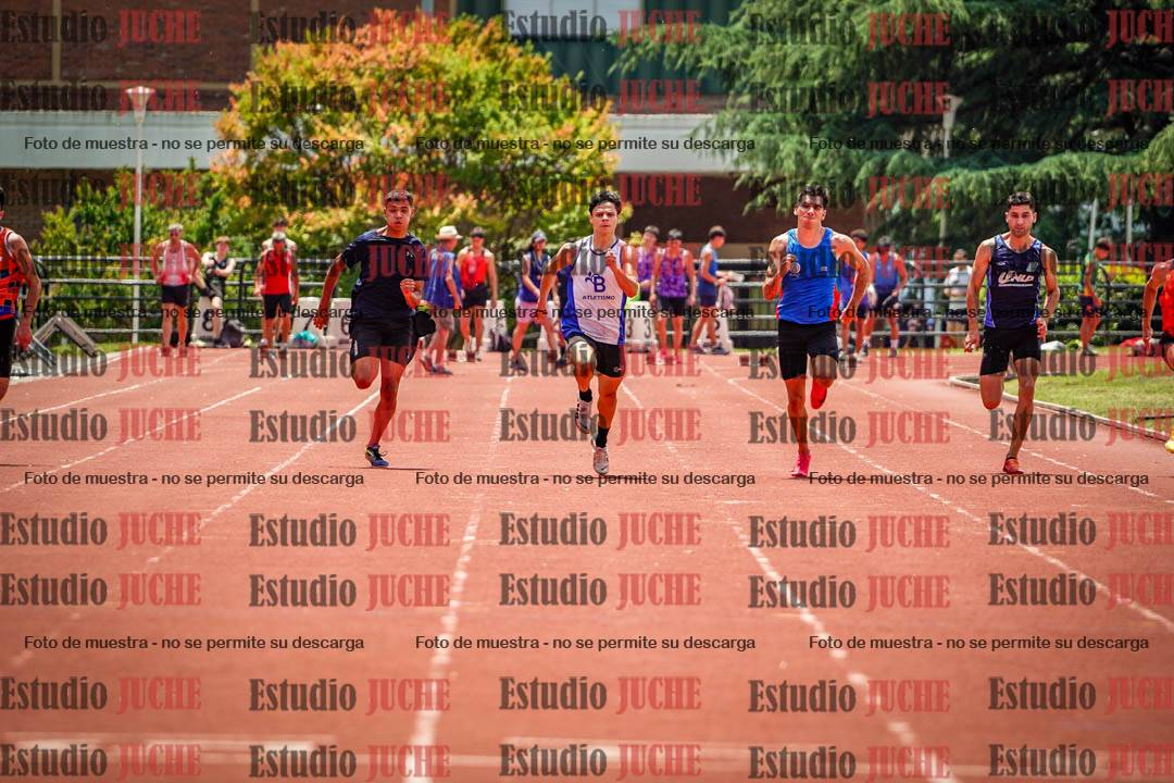 Fotos de los 100 m llanos de varones