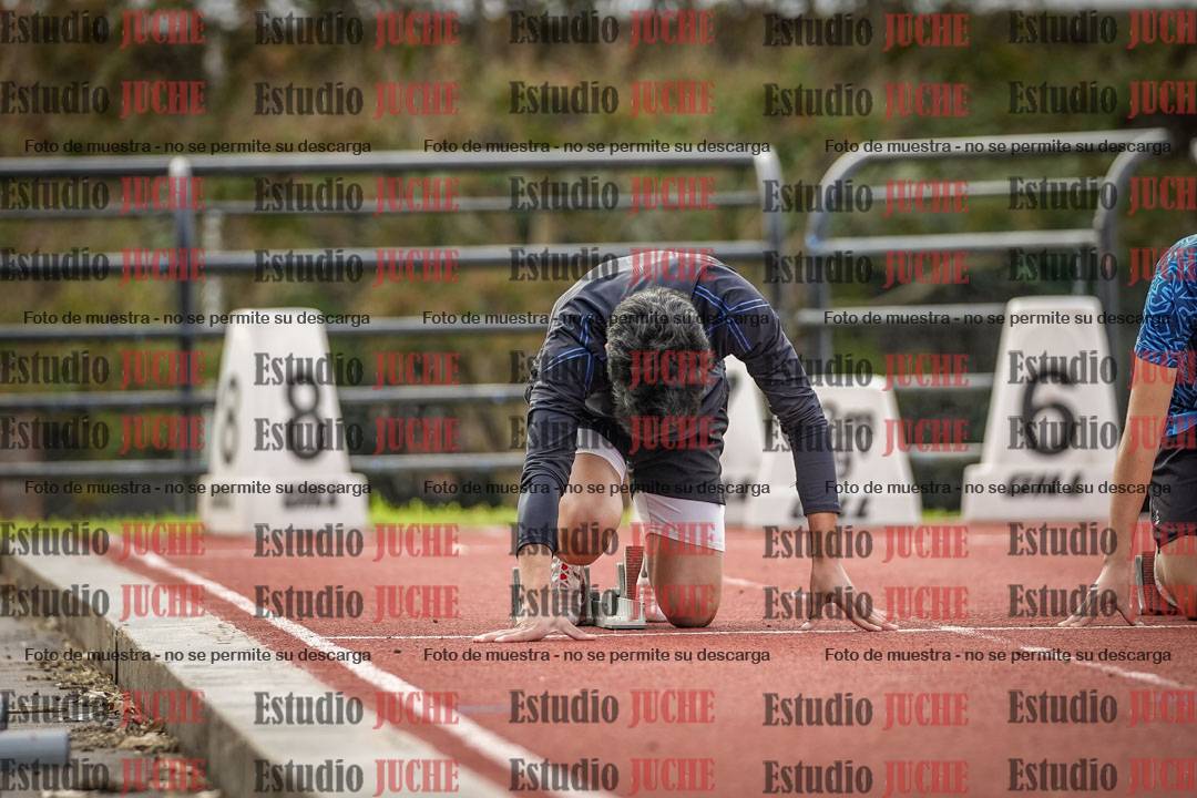 Fotos de los 100 m llanos de varones