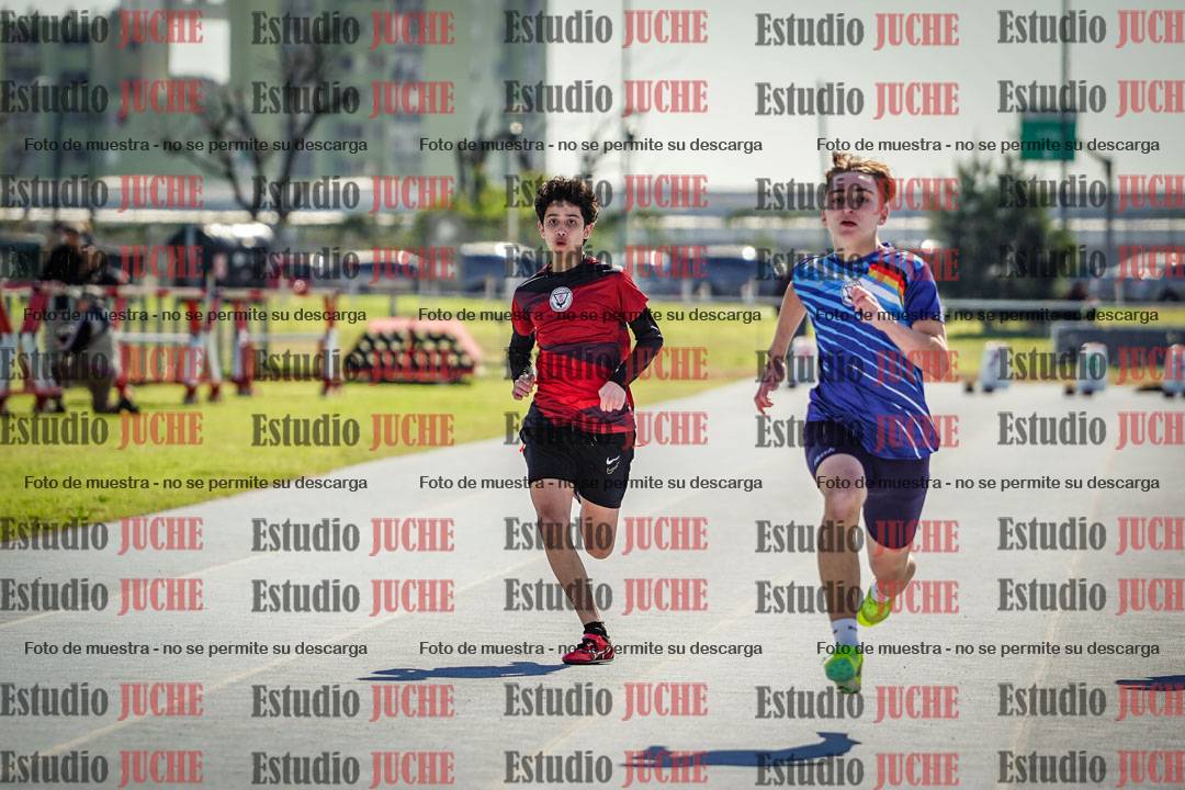 Fotos de los 100 m llanos de varones