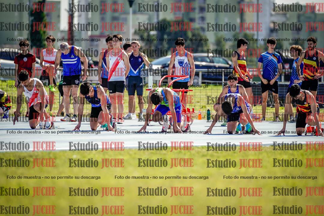 Fotos de los 100 m llanos de varones