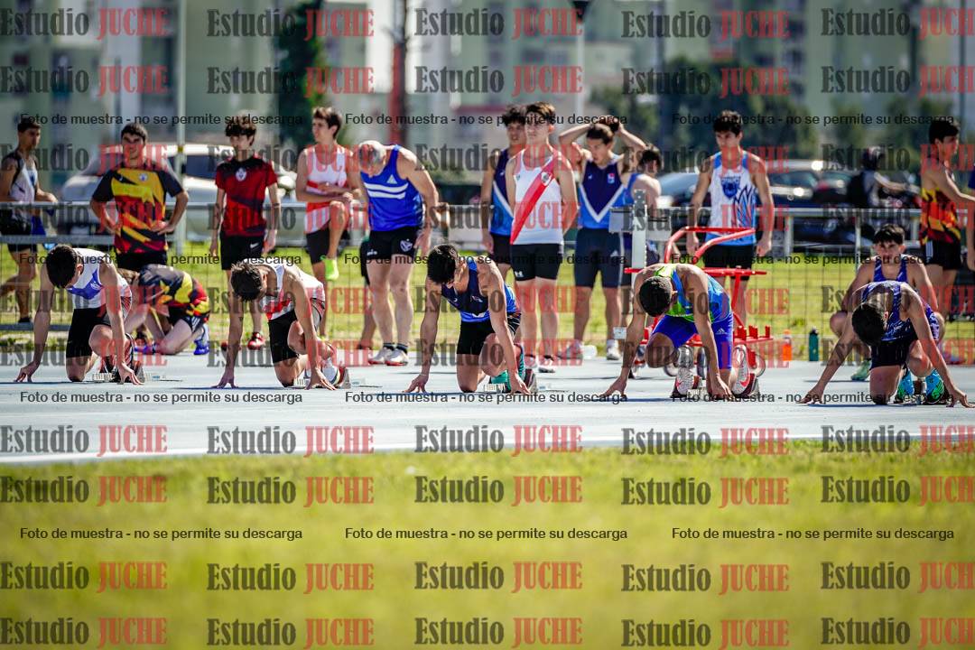 Fotos de los 100 m llanos de varones