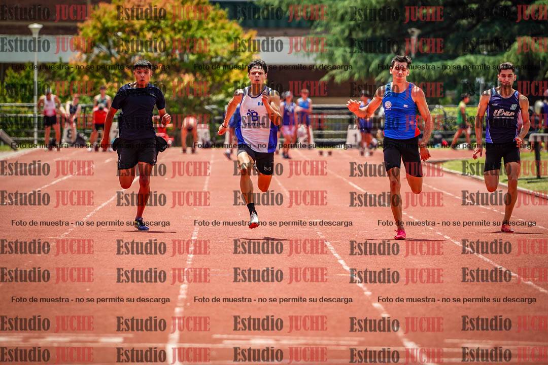 Fotos de los 100 m llanos de varones