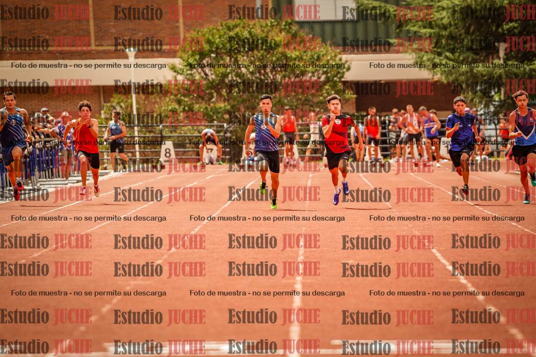 Fotos de los 100 m llanos de varones