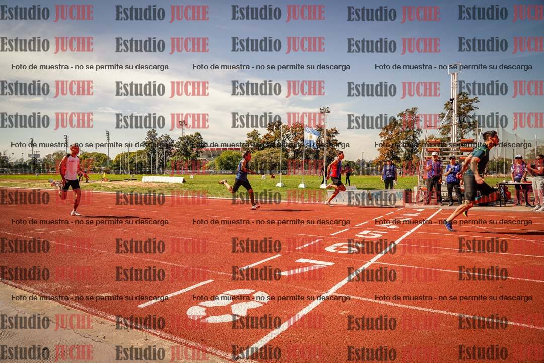 Fotos de los 100 m llanos de varones