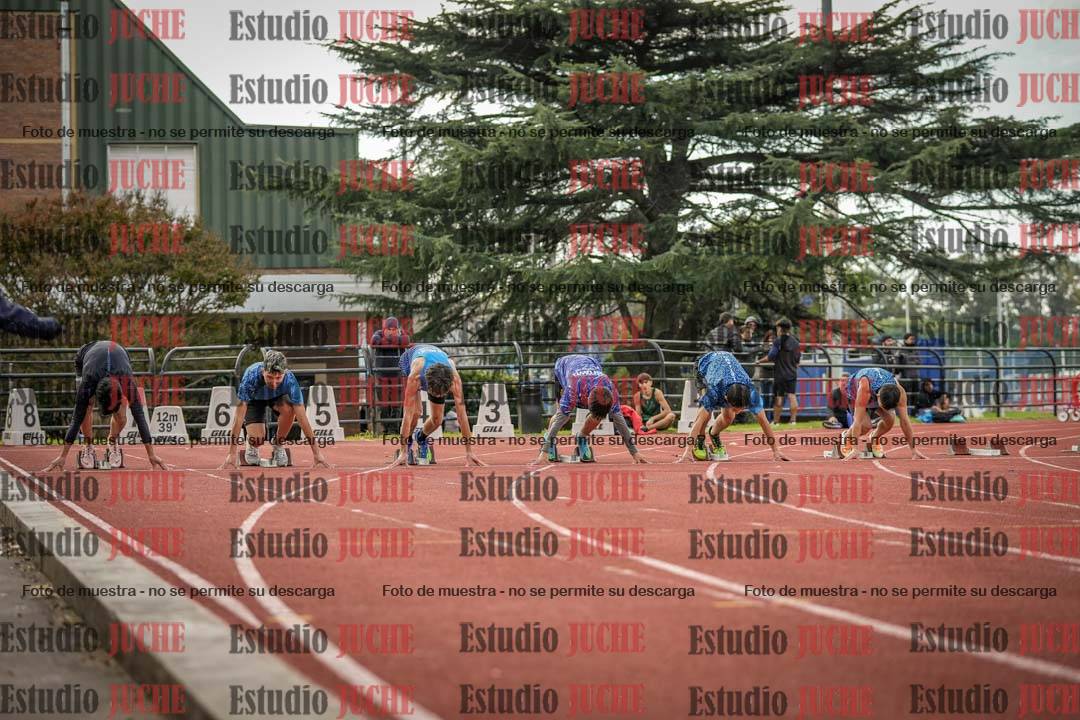 Fotos de los 100 m llanos de varones