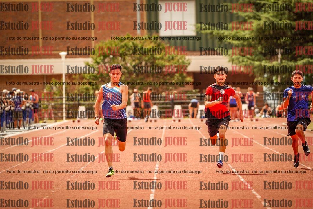 Fotos de los 100 m llanos de varones
