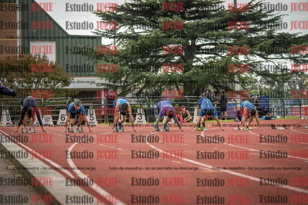 Fotos de los 100 m llanos de varones