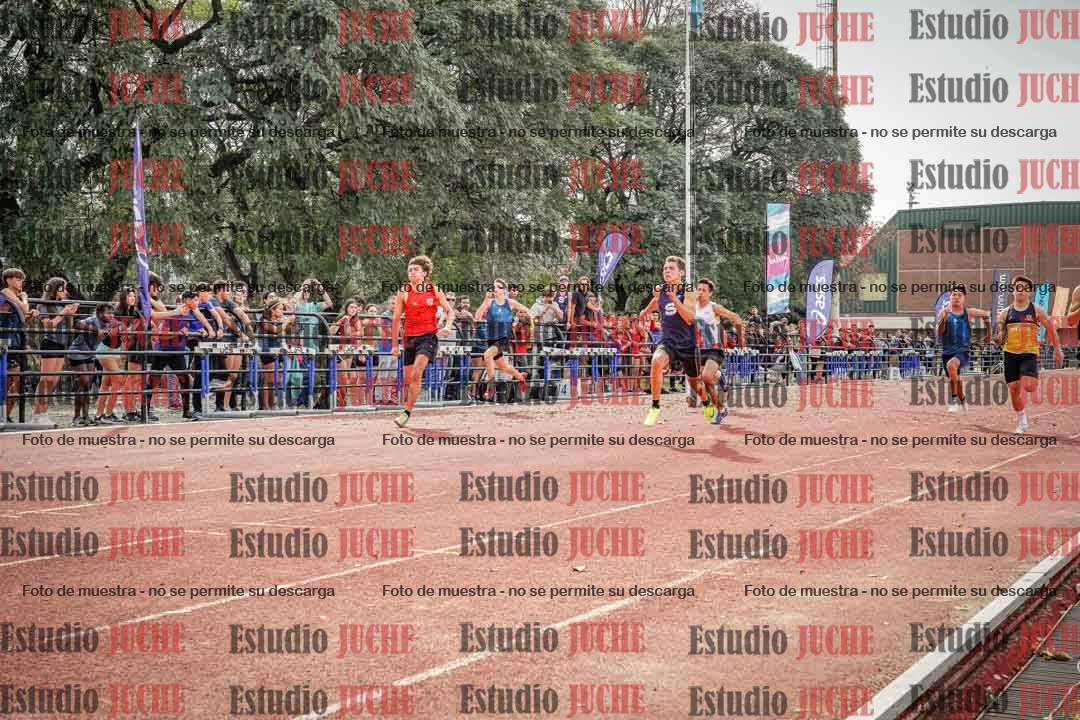 Fotos de los 100 m llanos de varones - decatlón 1