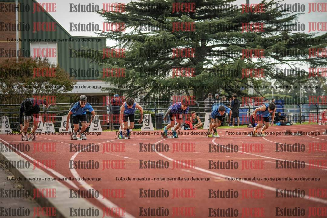 Fotos de los 100 m llanos de varones
