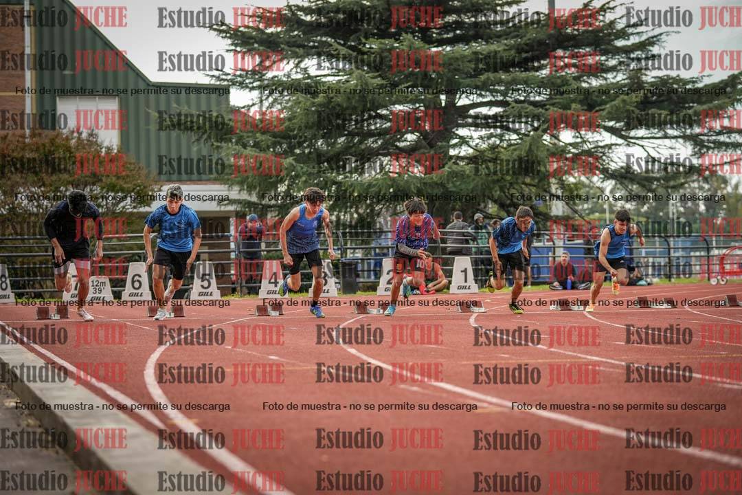Fotos de los 100 m llanos de varones