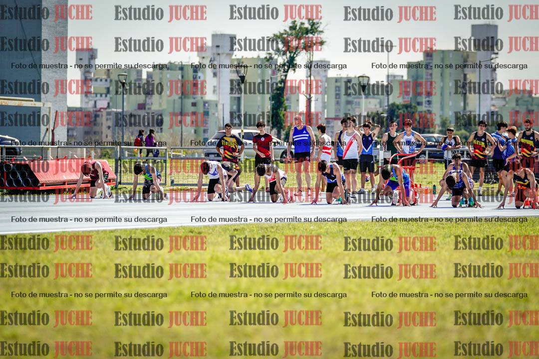 Fotos de los 100 m llanos de varones