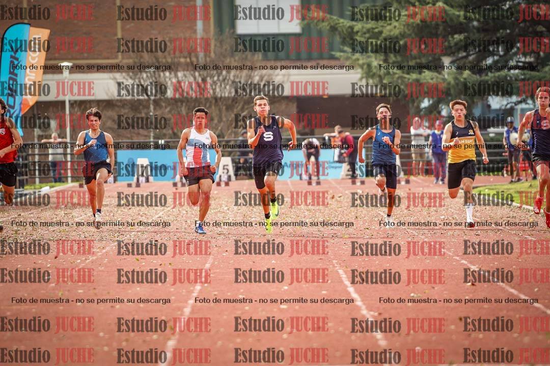 Fotos de los 100 m llanos de varones - decatlón 1