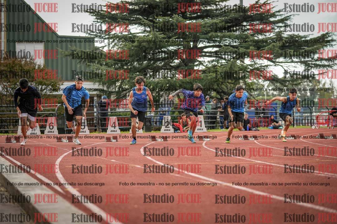 Fotos de los 100 m llanos de varones