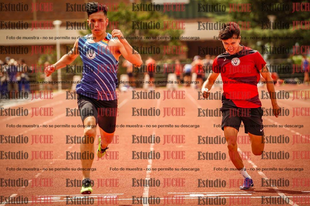 Fotos de los 100 m llanos de varones