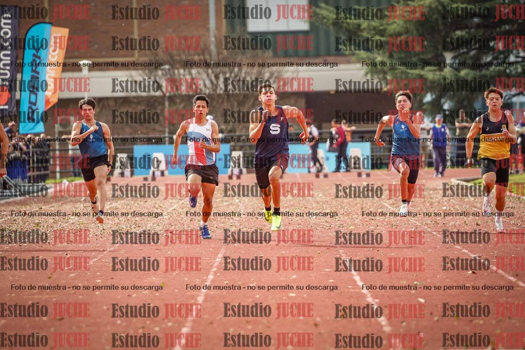 Fotos de los 100 m llanos de varones - decatlón 1