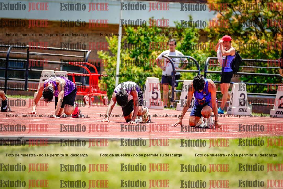 Fotos de los 100 m llanos de varones