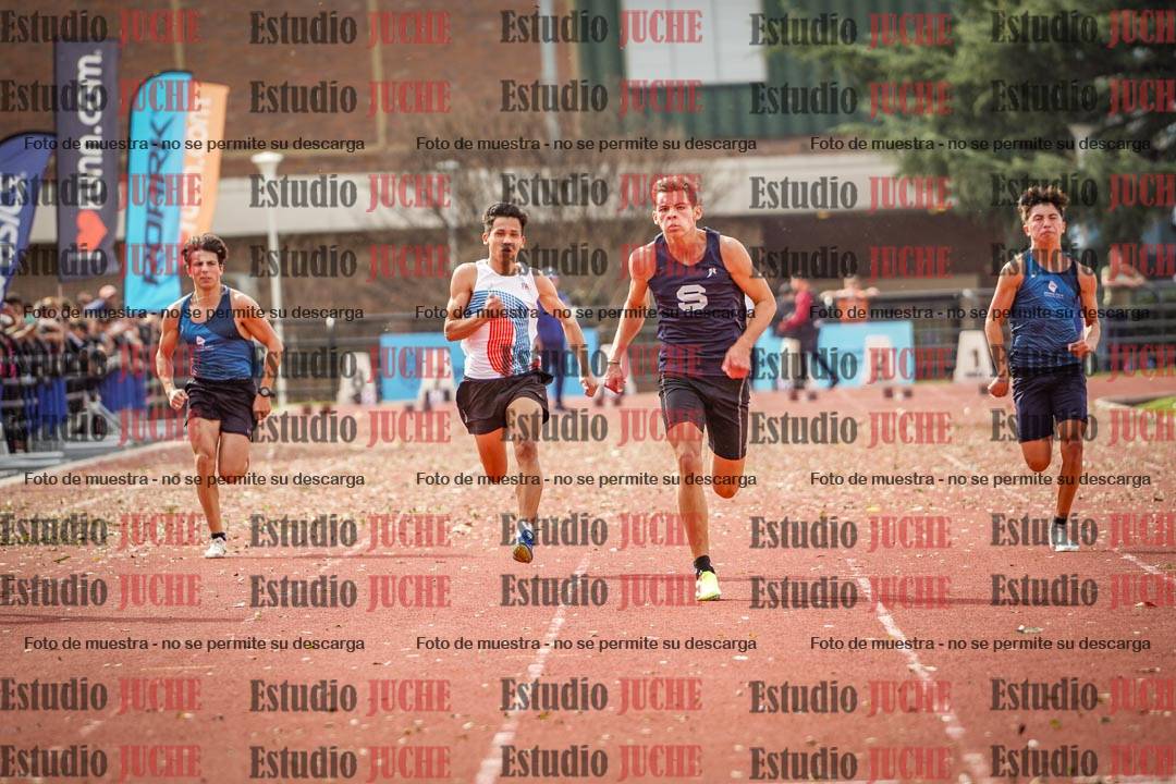 Fotos de los 100 m llanos de varones - decatlón 1