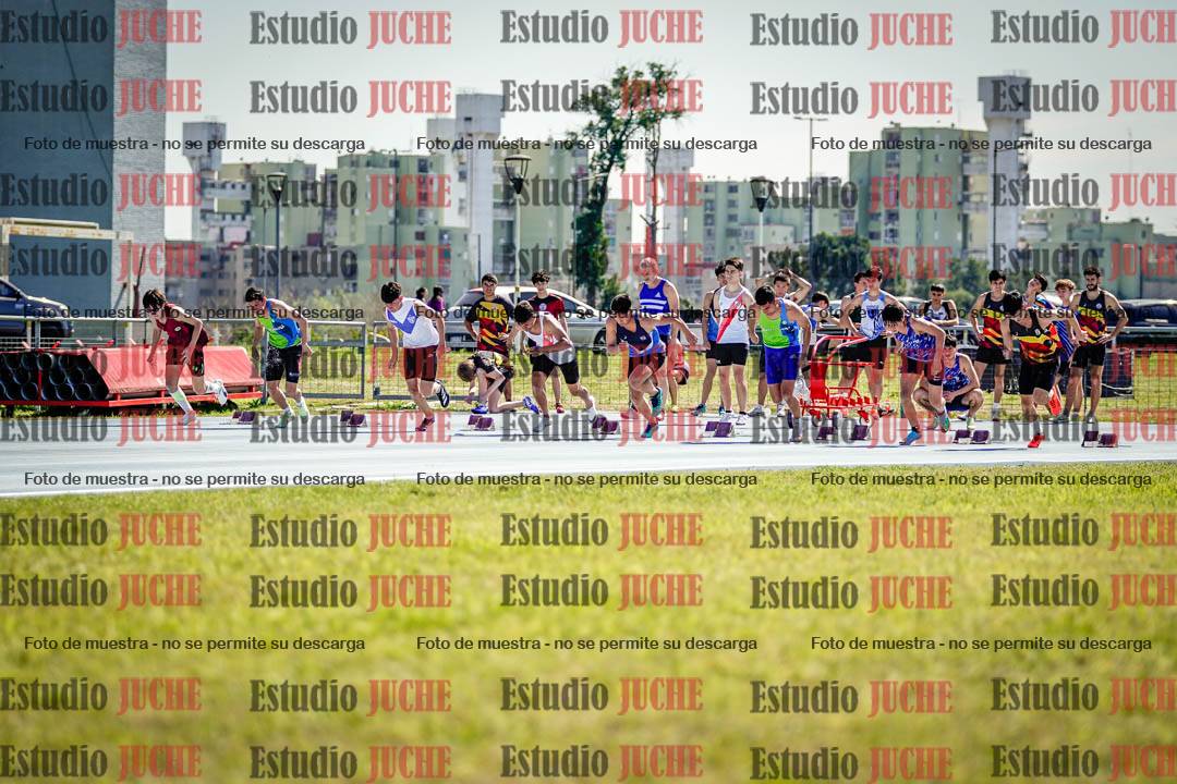 Fotos de los 100 m llanos de varones
