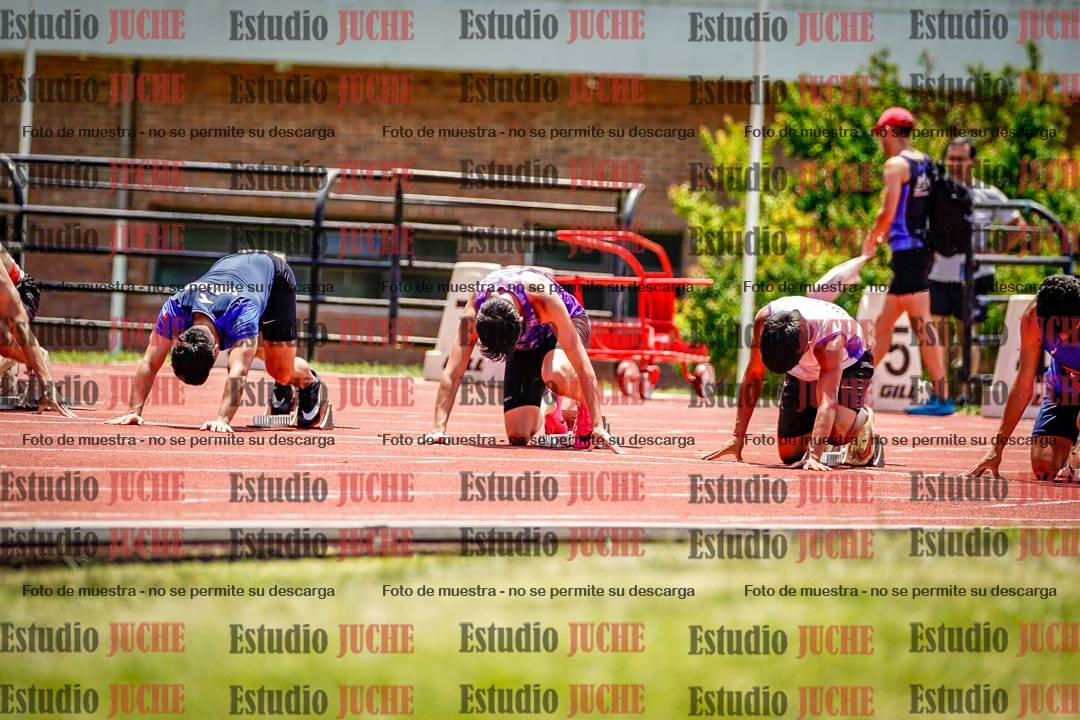 Fotos de los 100 m llanos de varones
