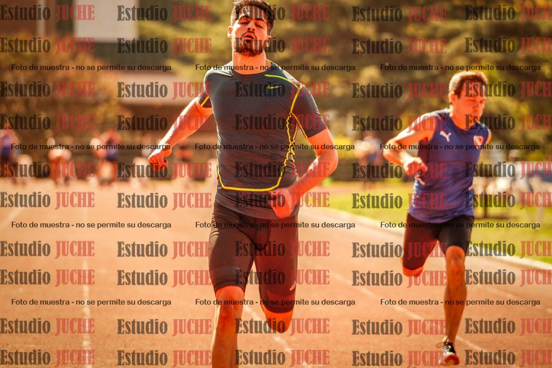Fotos de los 100 m llanos de varones