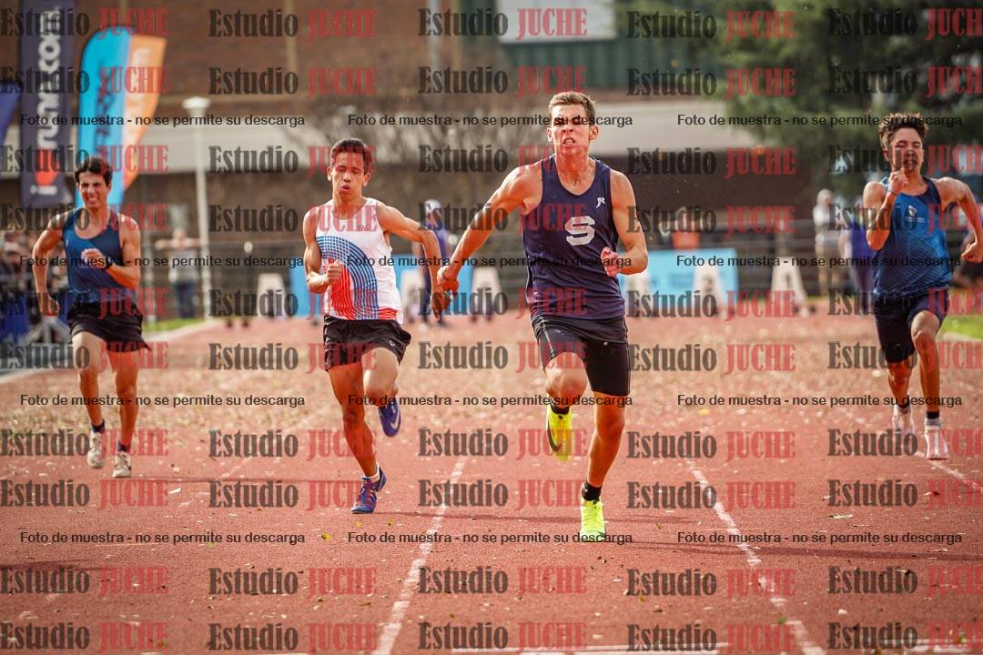 Fotos de los 100 m llanos de varones - decatlón 1