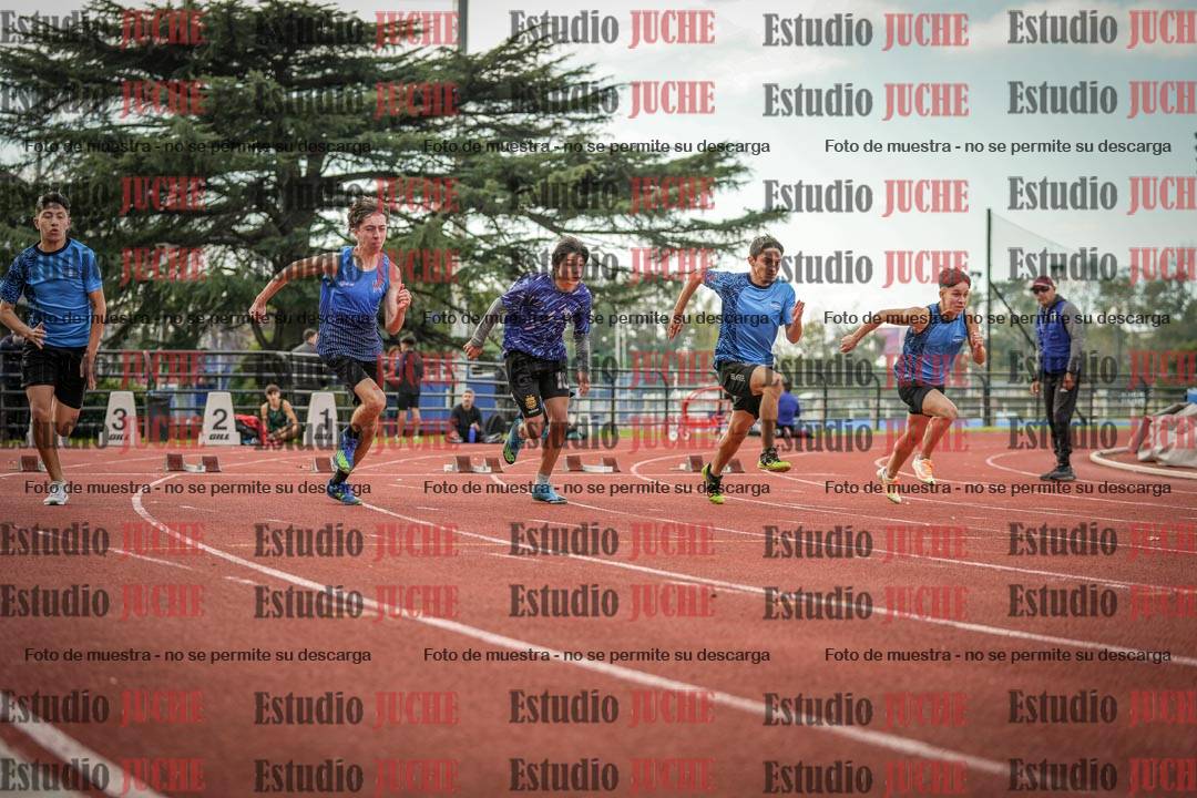 Fotos de los 100 m llanos de varones