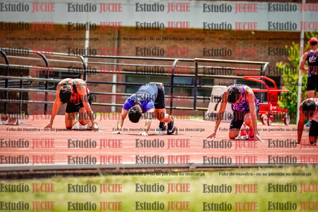 Fotos de los 100 m llanos de varones