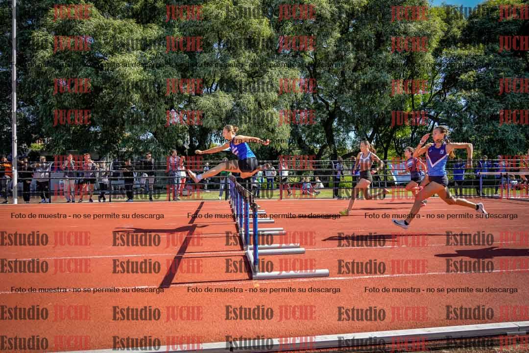 Fotos de los 100 m con vallas de mujeres