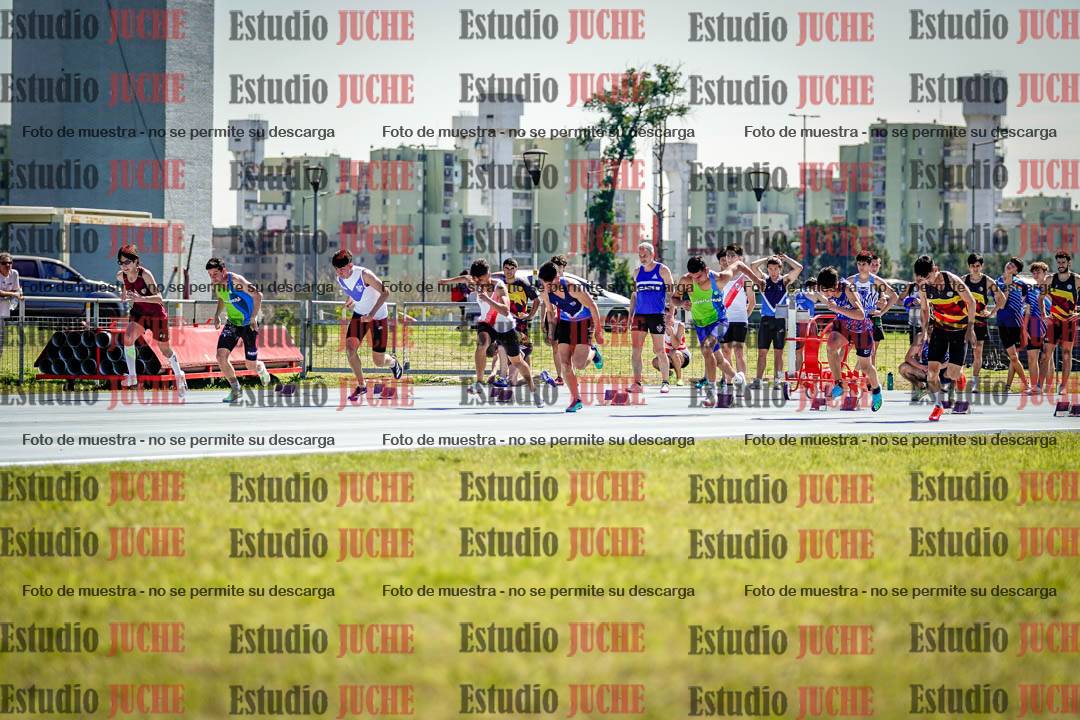 Fotos de los 100 m llanos de varones