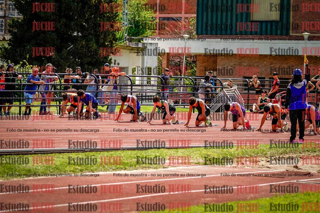 Fotos de los 100 m de varones