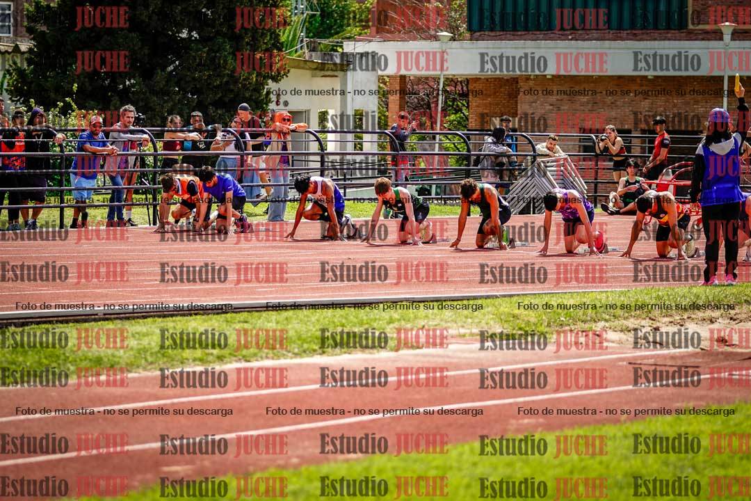 Fotos de los 100 m de varones