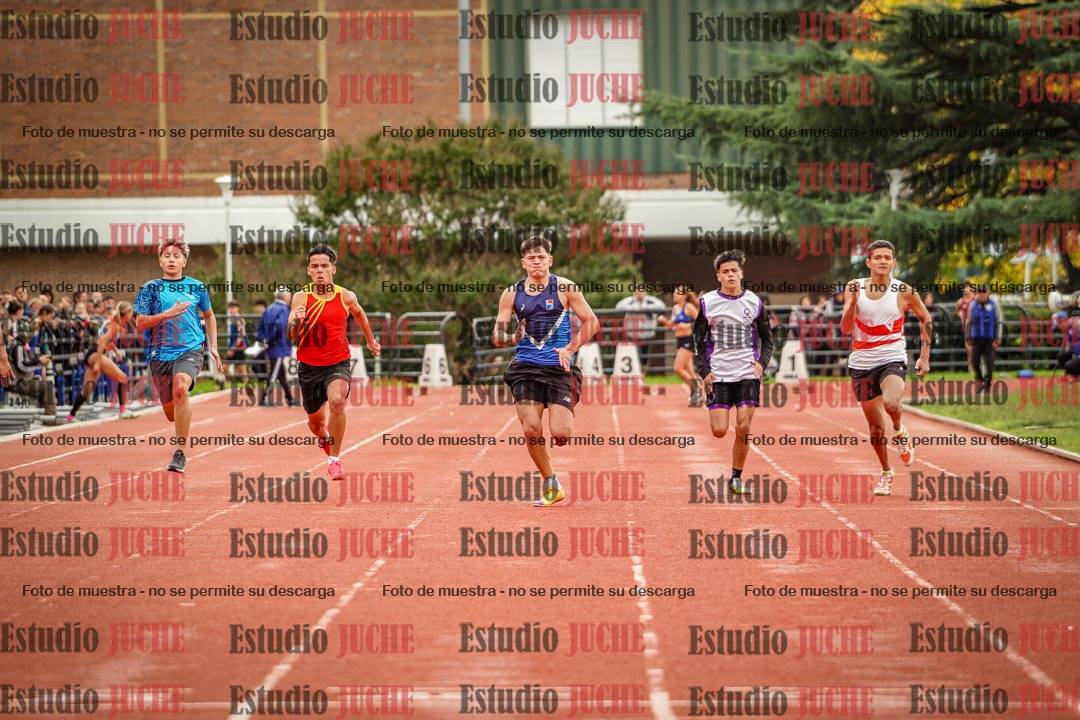 Fotos de los 100 m llanos de varones