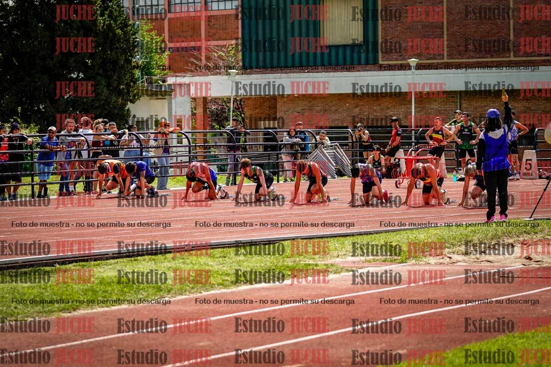 Fotos de los 100 m de varones